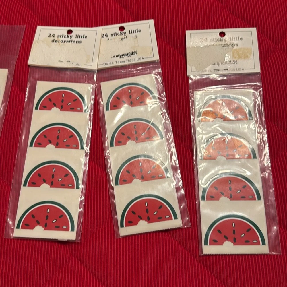 Tag It Cow & Watermelon Tags, Stickers & Cotton Tie Bundle